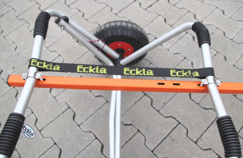 Eckla Kajak, kenu, SUP és szörf szállító kerékpáros utánfutó, nyeregcsőre szerelhető vonófejjel /csatlakozóval/